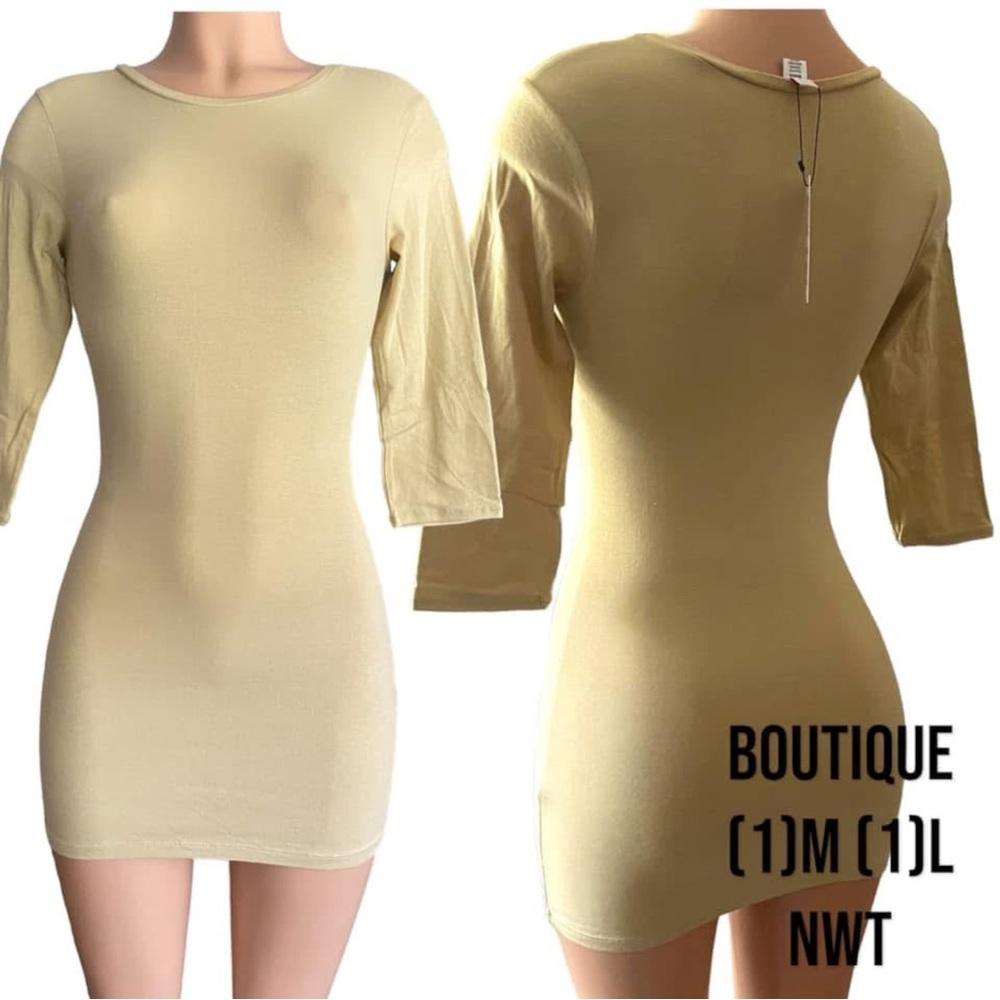 💙4/$28💙 Beige Bodycon Dress